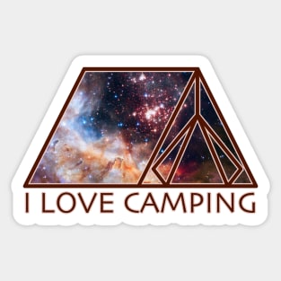 I love Camping Sticker